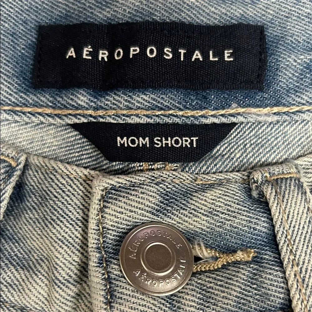 NEW Aéropostale Denim Mom Shorts